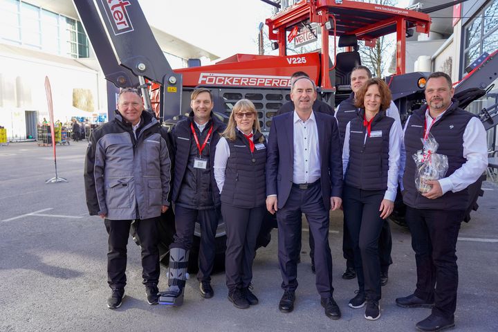 Impressionen des Messerundgangs auf der bauma.