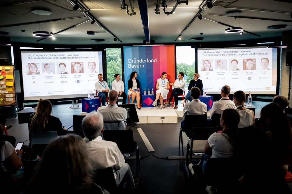 Impressionen des Gründerland Bayern Community Events. 