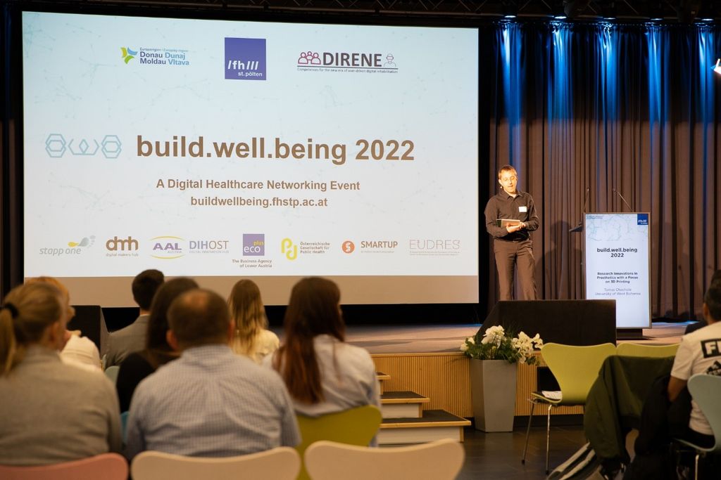 Internationale Fachkonferenz "build well being" zum Thema Digital Rehabilitation in St. Pölten.