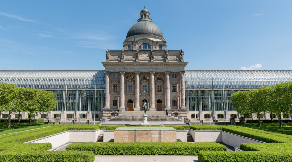 Das Gebäude der Bayerischen Staatskanzlei.