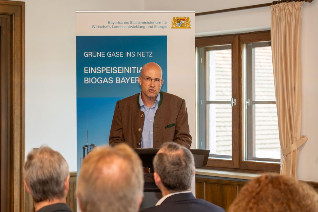 Impressionen der Unterzeichnung der Gaseinspeiseinitiative Biogas Bayern.
