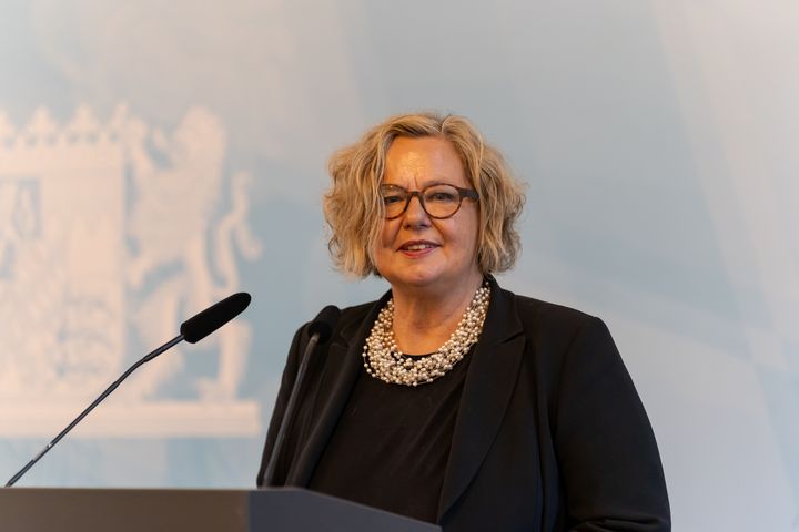 Stellvertretende Amtschefin und Ministerialdirektorin Frau Dr. Ulrike Wolf bei ihrer Abschiedsrede
Foto: StMWi/T. Gabler