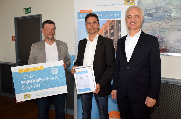 Die Bürger Energie Genossenschaft Freisinger Land eG wird von Regierungspräsident Dr. Konrad Schober in das Team Energiewende Bayern aufgenommen.