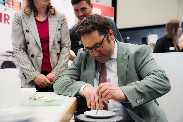 Impressionen der Schülerveranstaltungsreihe „Berufliche Bildung - Zukunft für alle“ in Hof.