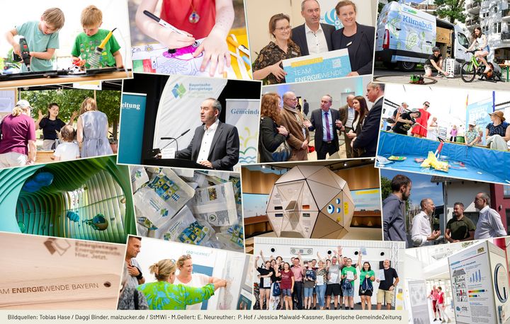 Collage der Bayerischen Energietage 2023