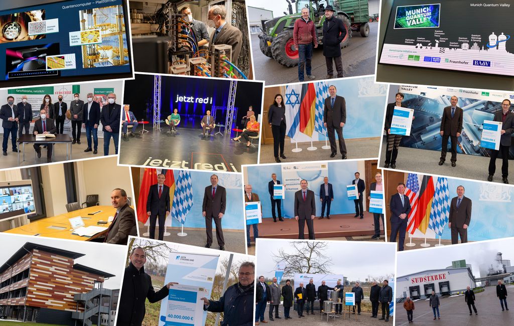 Impressionen der Arbeit von Staatsminister Hubert Aiwanger im Dezember 2021