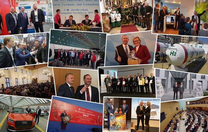 Impressionen der Arbeit von Staatsminister Hubert Aiwanger im November 2019
