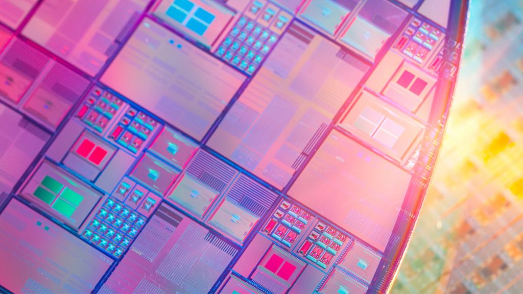 Ein Halbleiter in Nahaufnahme.