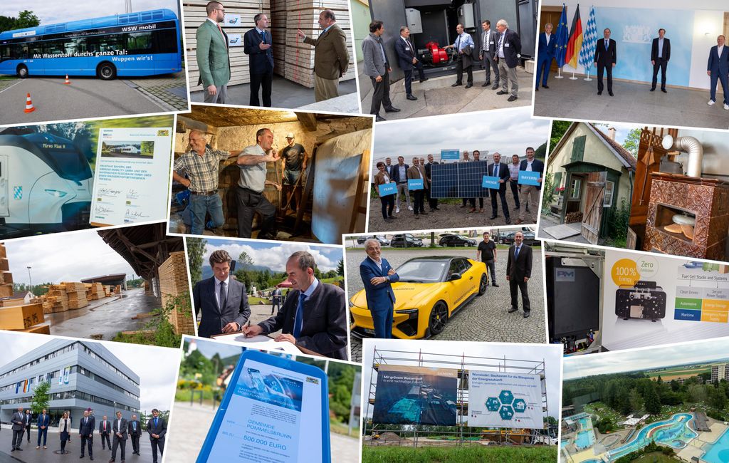 Impressionen der Arbeit von Staatsminister Hubert Aiwanger im Juli 2021