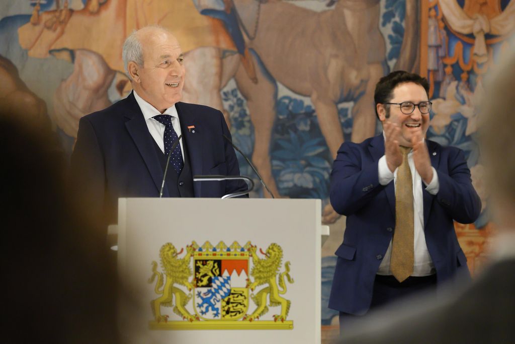 stmwi_25-03-12_054 Tobias Gotthardt (Staatssekretär im Bayerischen Wirtschaftsministeium) lädt am 12.03.2025 anlässlich der Internationalen Handwerksmesse zum Empfang in den Kaisersaal der Residenz München ein.