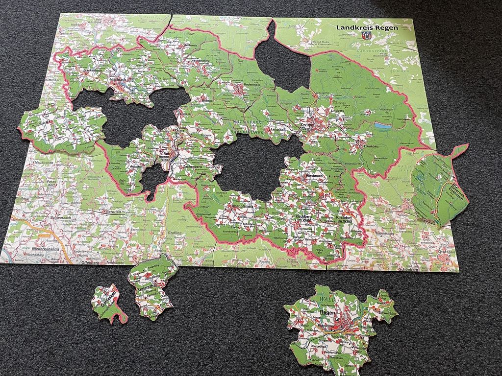 Landkreispuzzle ©Regionalmanagement Landkreis Regen
