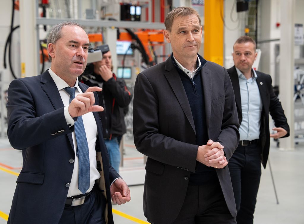 Impressionen der Eröffnung der Batteriefertigung am MAN-Standort in Nürnberg.