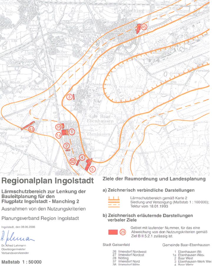 Beispiel Regionalkarte: Lärm