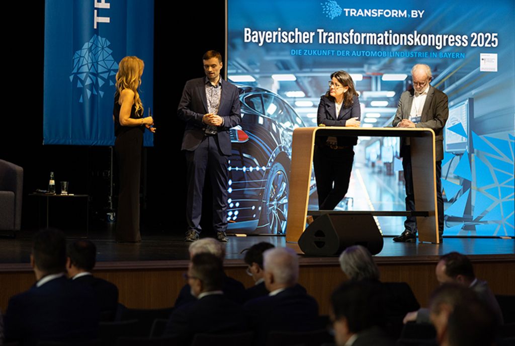 Impressionen vom Bayerischen Transformationskongress: eine Vortragssituation