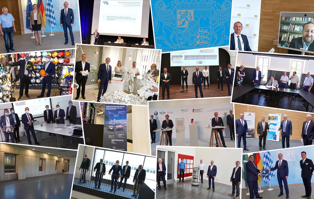 Impressionen der Arbeit von Staatsminister Hubert Aiwanger im Juli 2020