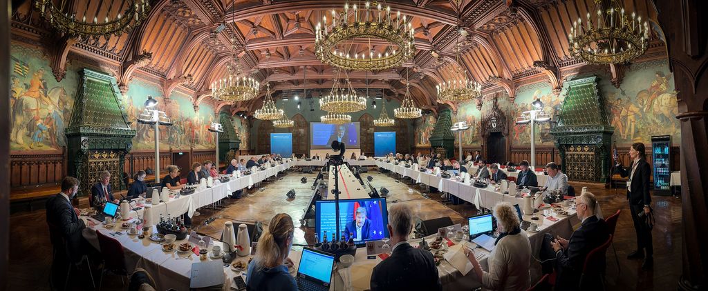 Impressionen der Wirtschaftsministerkonferenz 2024 in Landshut. 