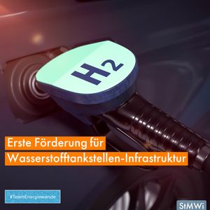 Erste Förderung für Wasserstofftankstelleninfrastruktur