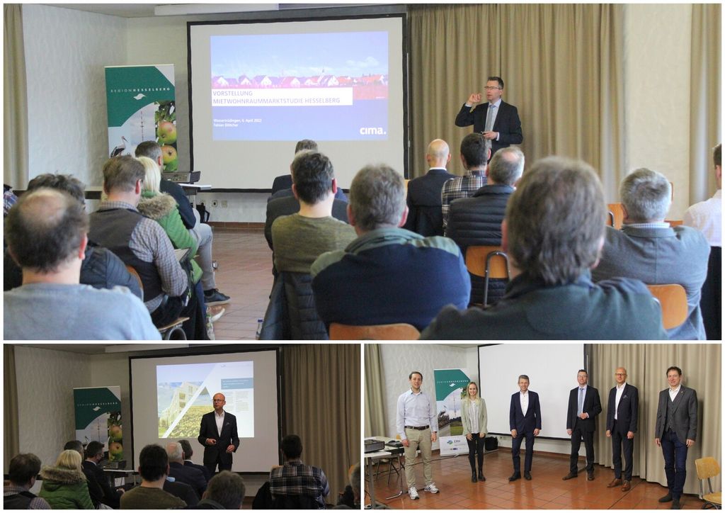 Bild 3: Vorstellung der Mietwohnraumstudie mit ergänzenden Fachbeiträgen (Quelle: ERH).  © Regionalmanagement Hesselberg