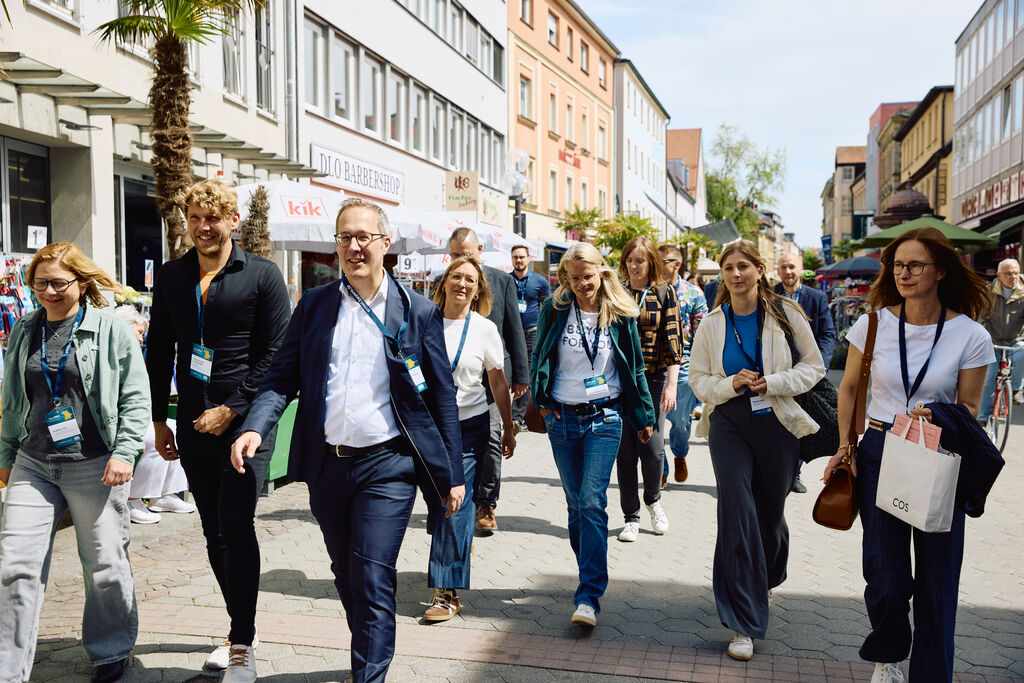 Spaziergang durch die Fußgängerzone