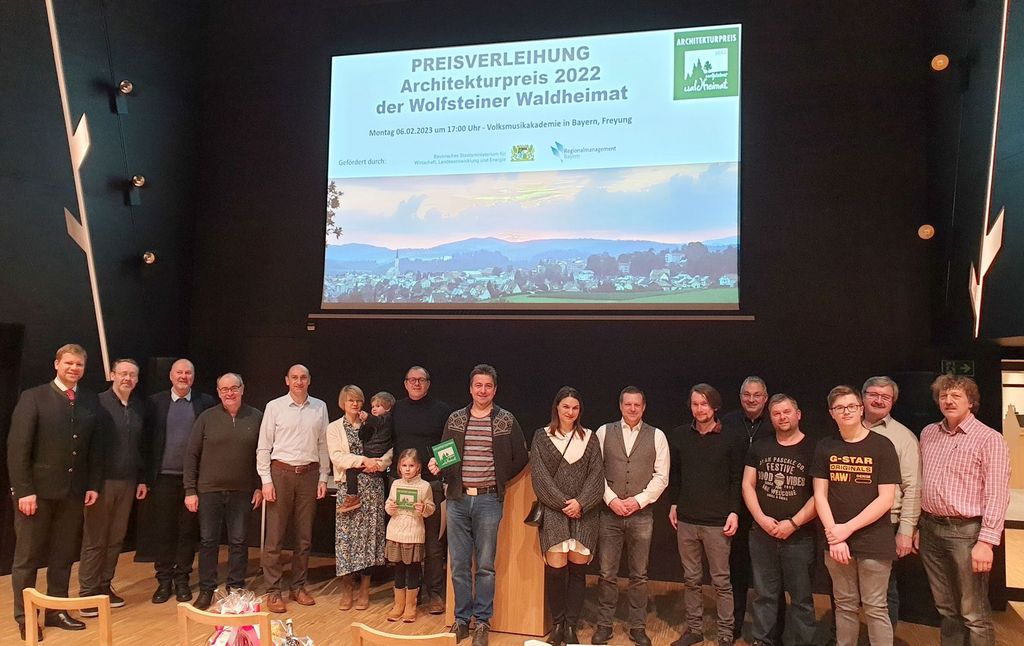 Preisverleihung Architekturpreis 2022 in der Volksmusikakademie in Bayern am 06_02_2022. © Petra Kobzik