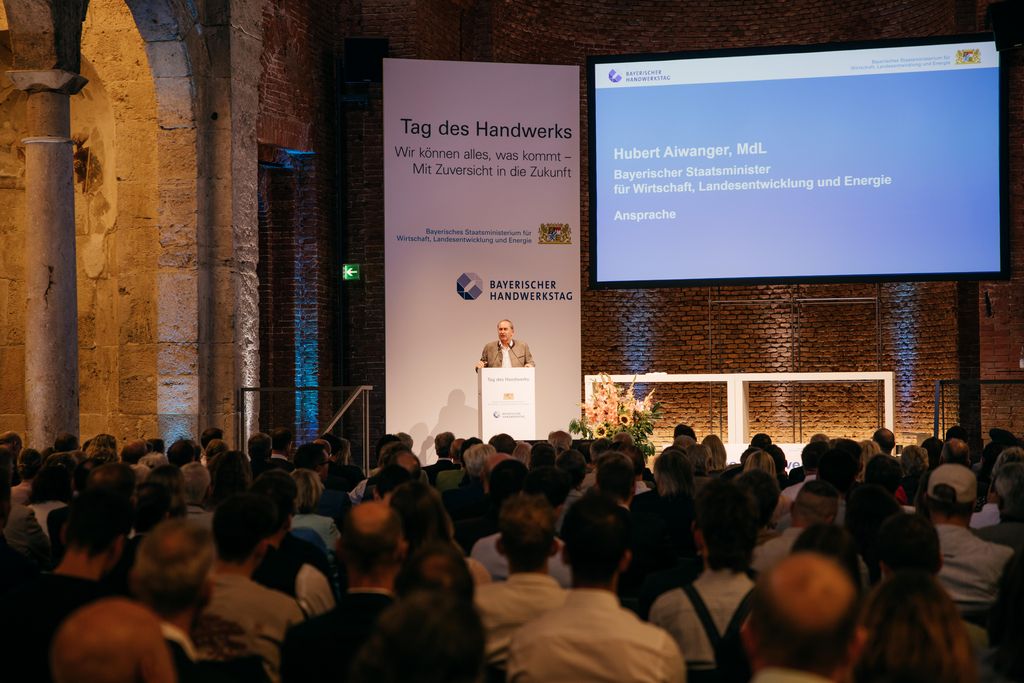 Impressionen des Bayerischen Tag des Handwerks 2025 mit anschließendem Staatsempfang.