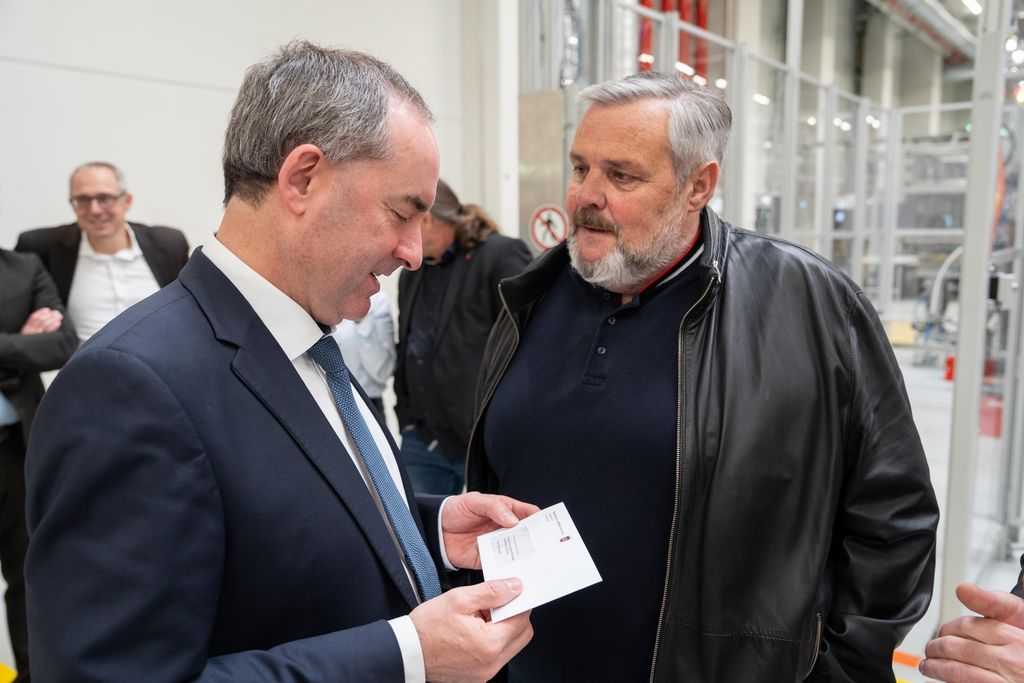 Impressionen der Eröffnung der Batteriefertigung am MAN-Standort in Nürnberg.