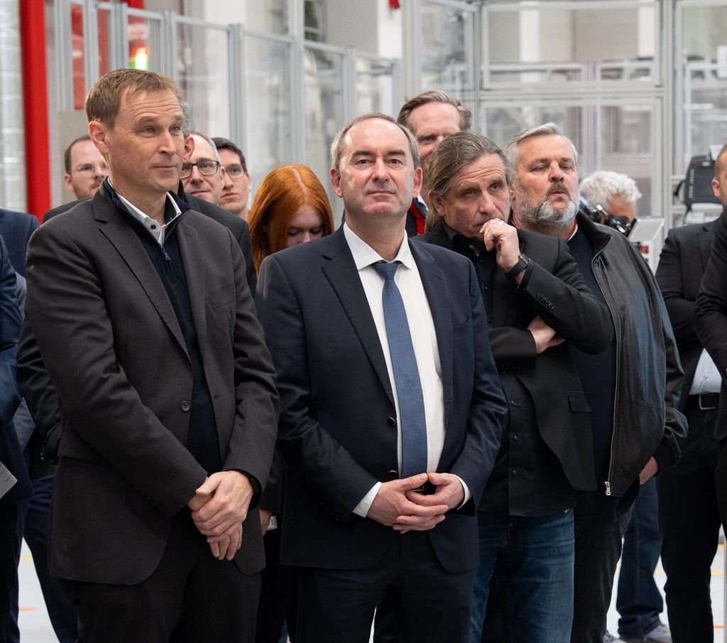 Impressionen der Eröffnung der Batteriefertigung am MAN-Standort in Nürnberg.