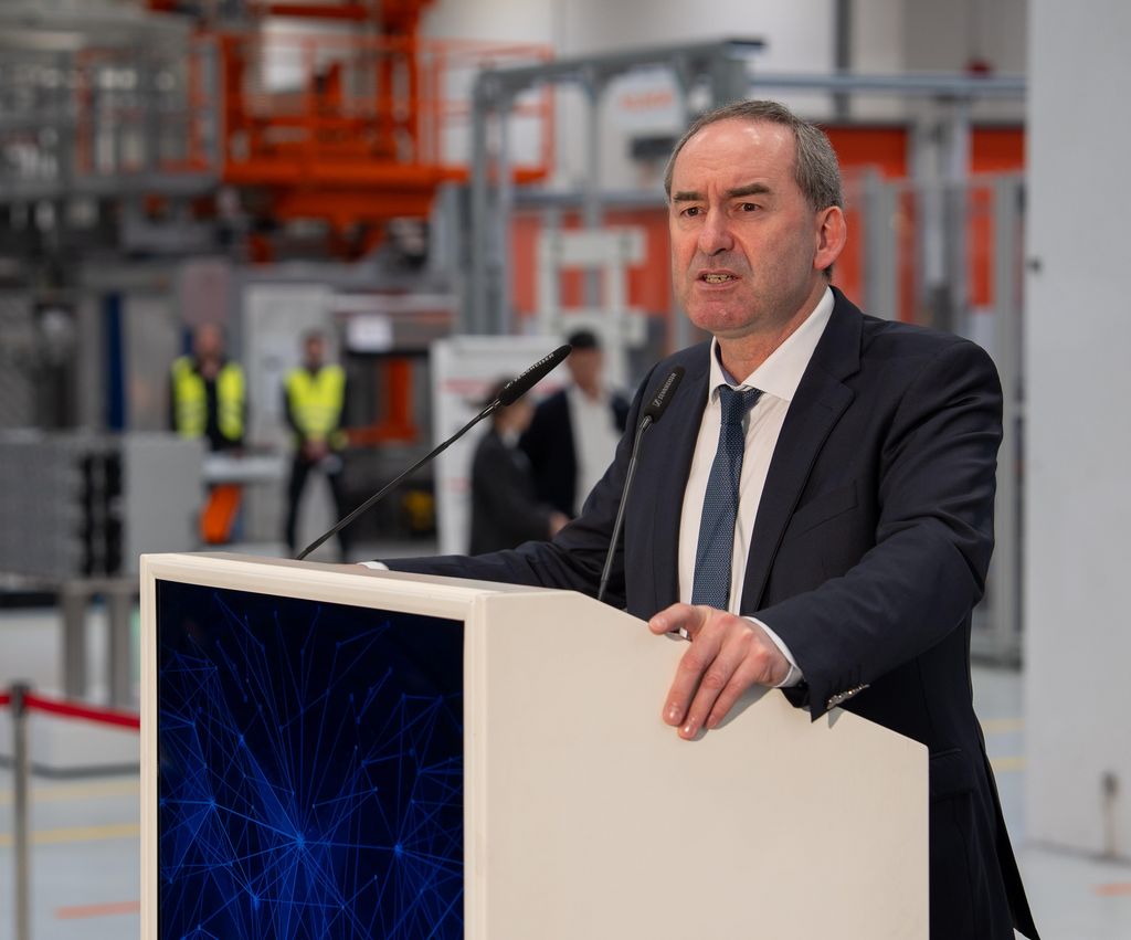 Impressionen der Eröffnung der Batteriefertigung am MAN-Standort in Nürnberg.