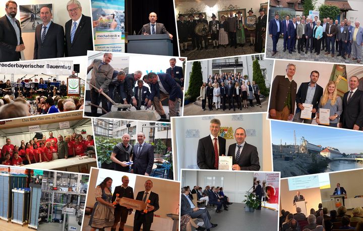 Impressionen der Arbeit von Staatsminister Hubert Aiwanger im September 2019