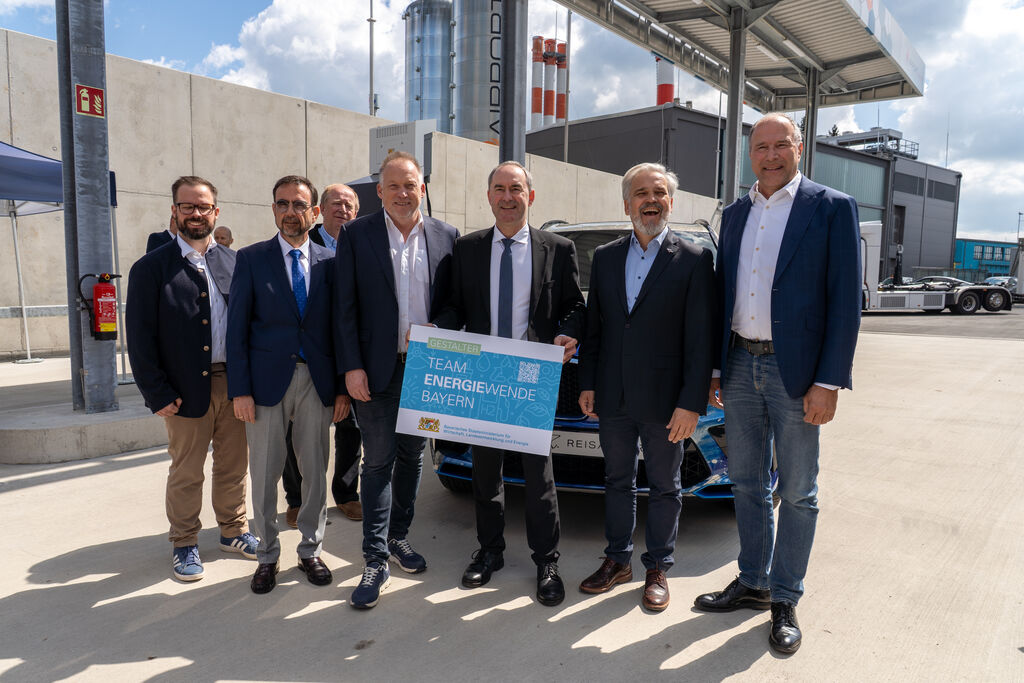 Die Wasserstofftankstelle am Flughafen Memmingen ist neuer Gestalter im Team Energiewende Bayern.