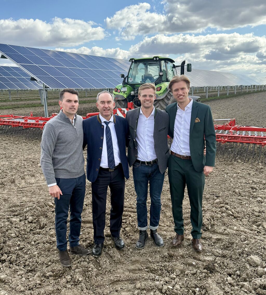Das Leuchtturmprojekt zur Agri-PV Anlage in Oberndorf am Lech ist neuer Gestalter im Team Energiewende Bayern.