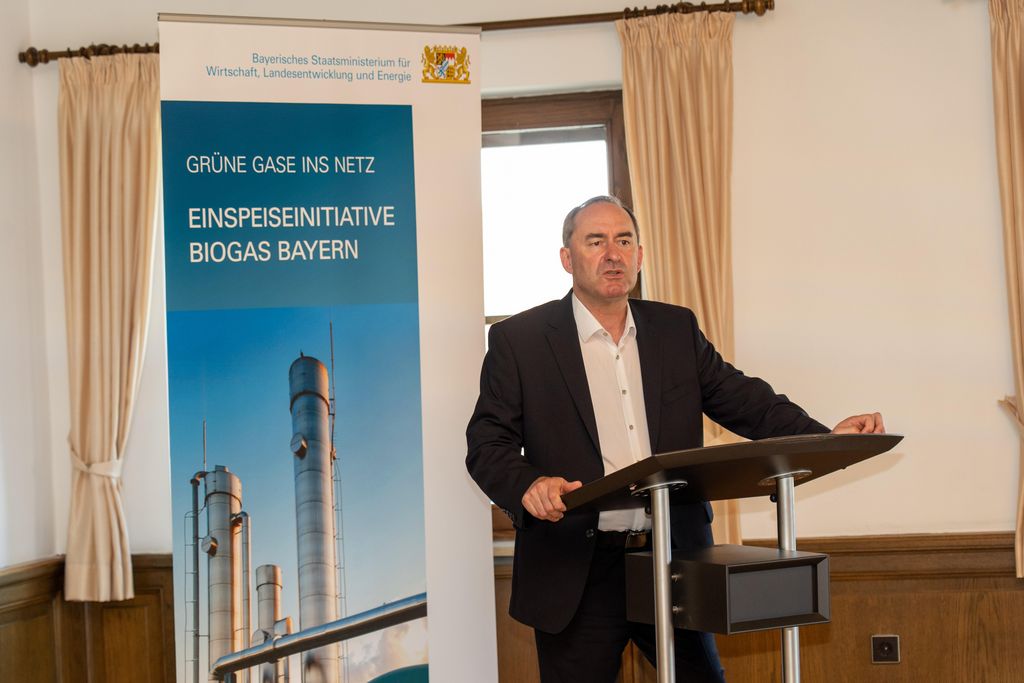 Impressionen der Unterzeichnung der Gaseinspeiseinitiative Biogas Bayern.