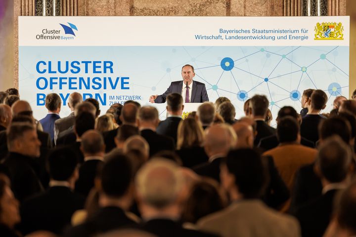 Cluster-Empfang für die Cluster-Offensive Bayern 