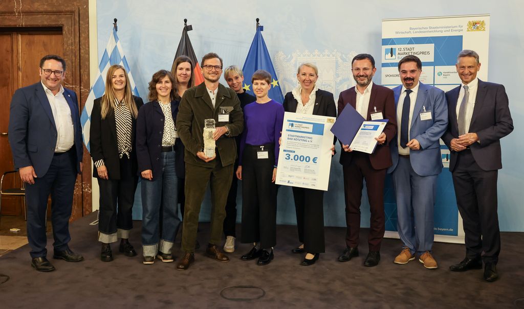 Impressionen der Preisverleihung des Stadtmarketingpreis Bayern 2024.