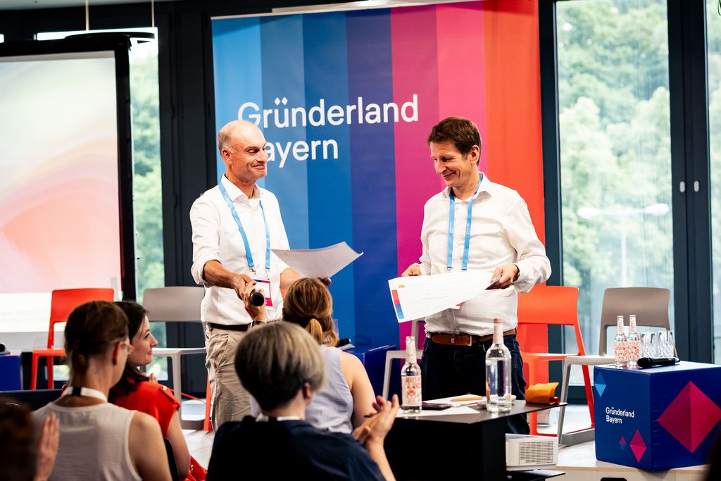 Impressionen des Gründerland Bayern Community Events. 