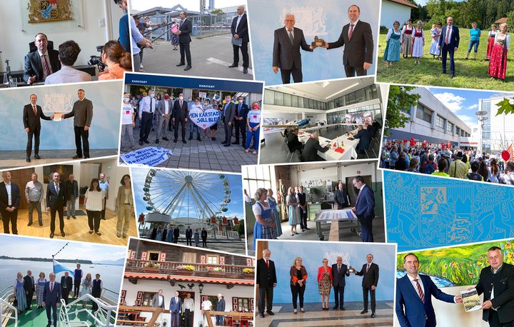 Impressionen der Arbeit von Staatsminister Hubert Aiwanger im Juli 2020