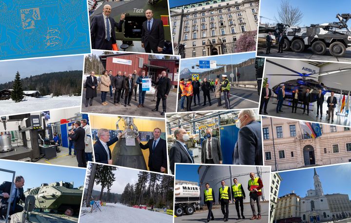 Impressionen der Arbeit von Staatsminister Hubert Aiwanger im April 2022