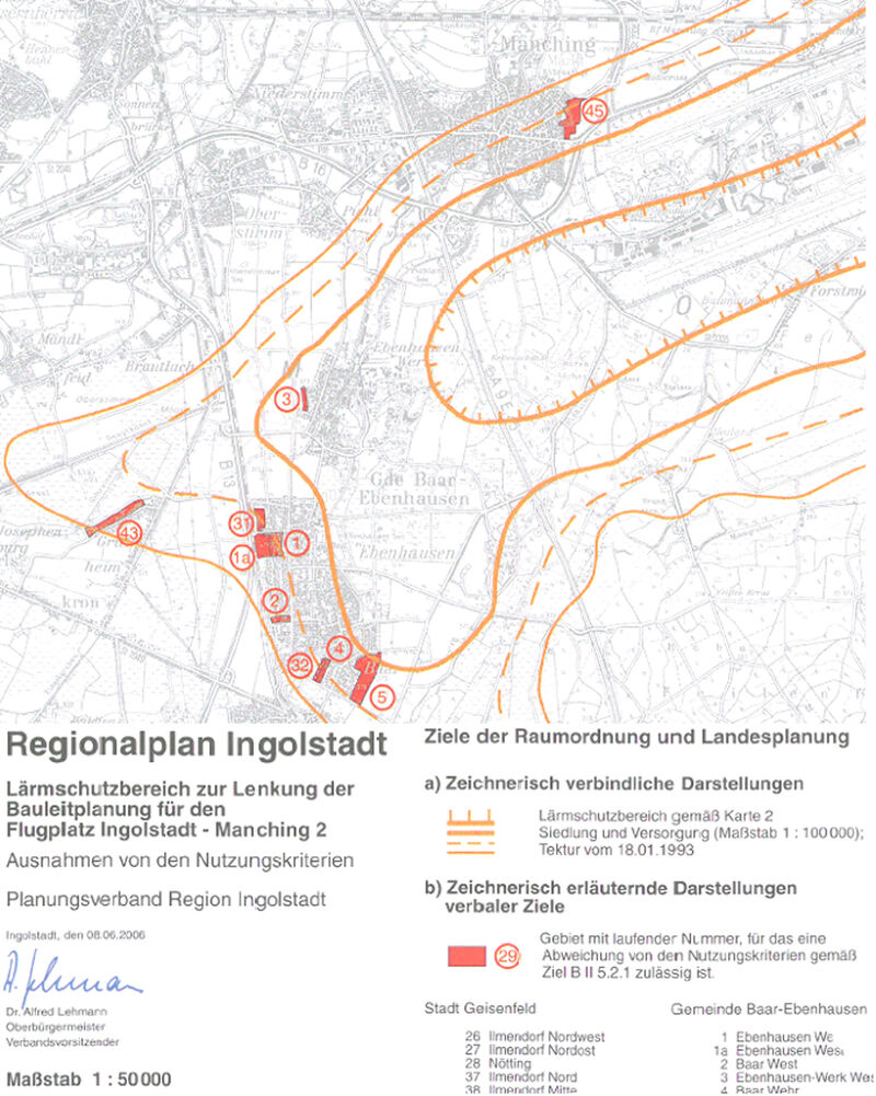 Beispiel Regionalkarte: Lärm