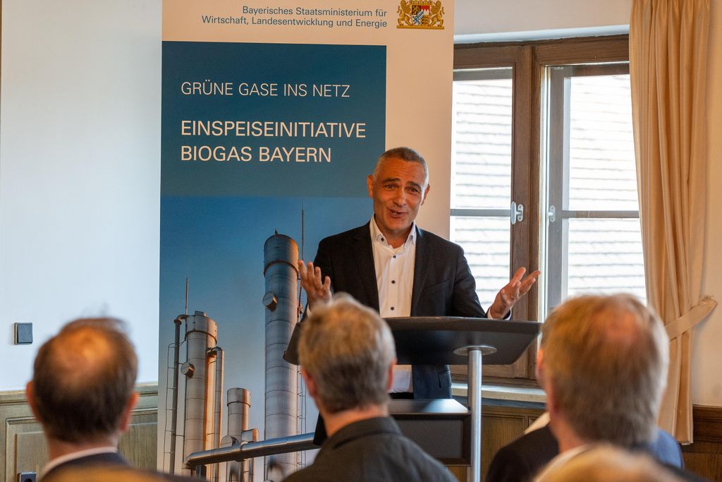 Impressionen der Unterzeichnung der Gaseinspeiseinitiative Biogas Bayern.