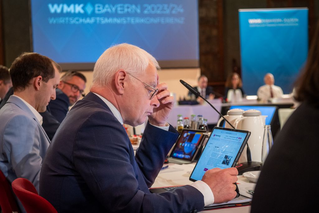 Impressionen der Wirtschaftsministerkonferenz 2024 in Landshut.