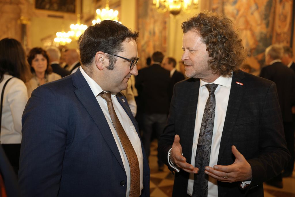 stmwi_25-03-12_092 Tobias Gotthardt (Staatssekretär im Bayerischen Wirtschaftsministeium) lädt am 12.03.2025 anlässlich der Internationalen Handwerksmesse zum Empfang in den Kaisersaal der Residenz München ein.