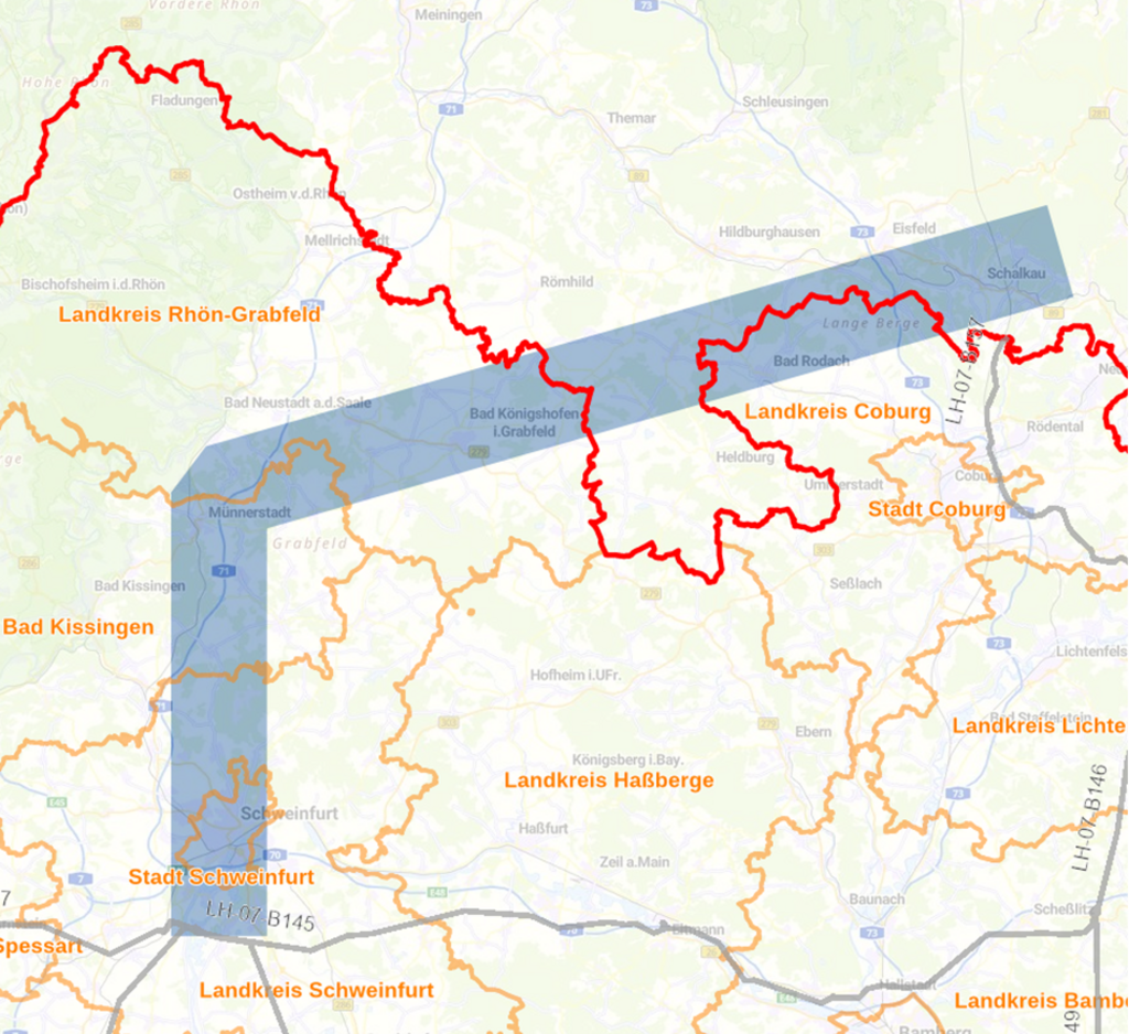 Übersicht zum Projekt P540 (Leitungsverlauf steht noch nicht fest)