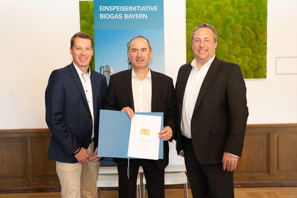 Impressionen der Unterzeichnung der Gaseinspeiseinitiative Biogas Bayern.