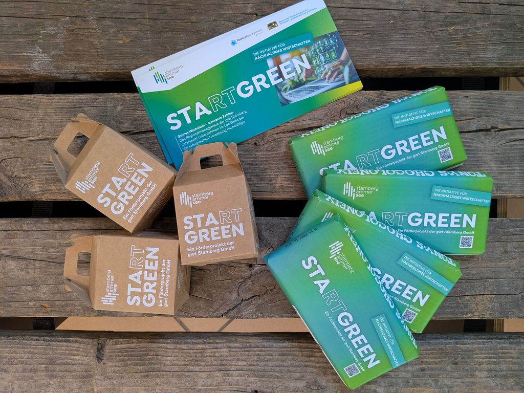 Flyer und Giveaways für Messeauftritt innoSTA 2025 ©Daniela Lindquist