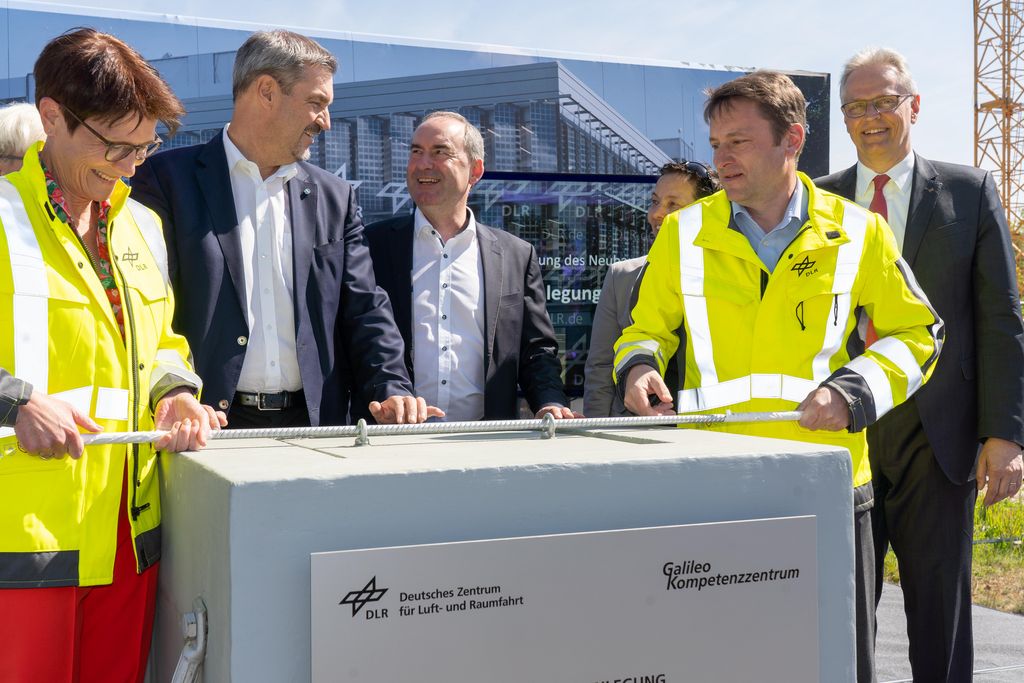 Impressionen der Grundsteinlegung des Neubaus des Galileo Kompetenzzentrum.