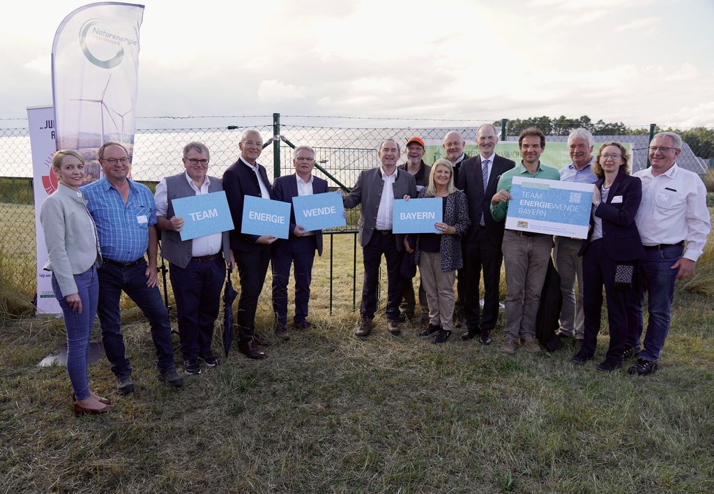 Das Team des Bürgersolarparks Flachslanden ist neuer Gestalter im Team Energiewende Bayern.