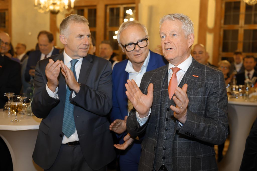 stmwi_25-03-12_048 Tobias Gotthardt (Staatssekretär im Bayerischen Wirtschaftsministeium) lädt am 12.03.2025 anlässlich der Internationalen Handwerksmesse zum Empfang in den Kaisersaal der Residenz München ein.