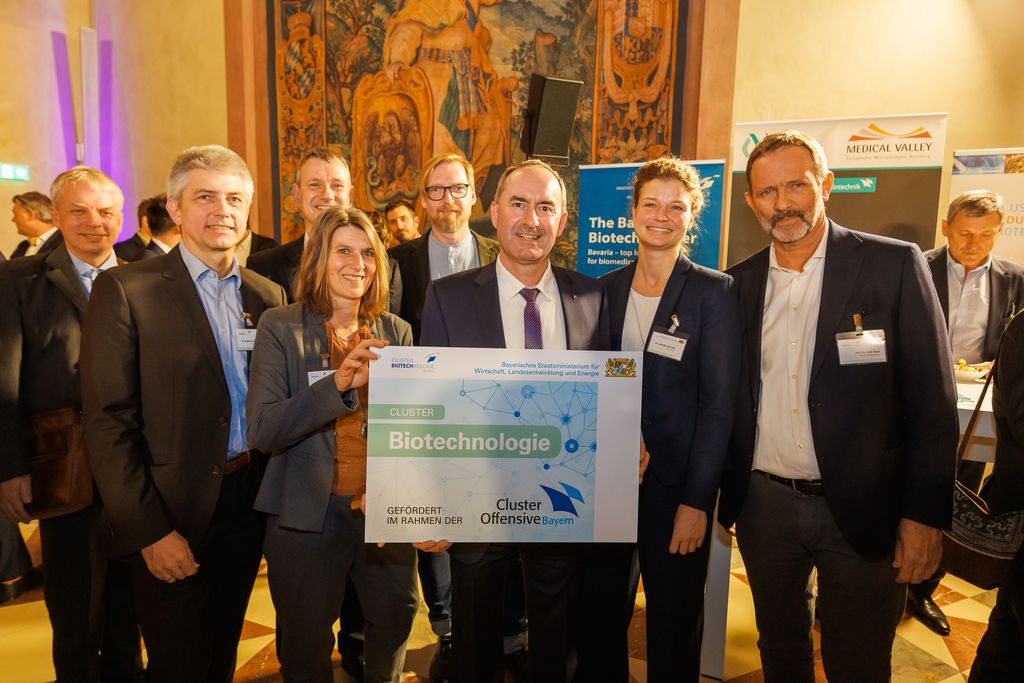 Cluster-Empfang für die Cluster-Offensive Bayern 