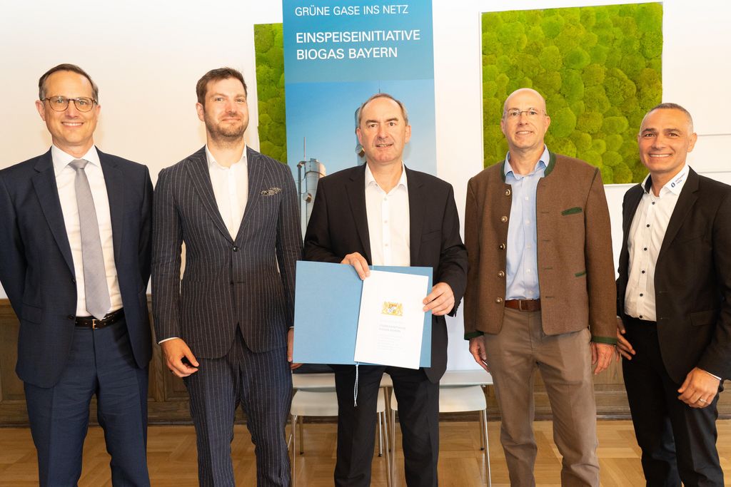 Impressionen der Unterzeichnung der Gaseinspeiseinitiative Biogas Bayern.