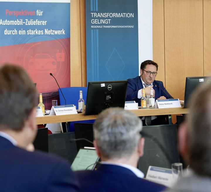 Impressionen der Transformationskonferenz für die Automotive-Zulieferer in der Metropolregion Nürnberg.